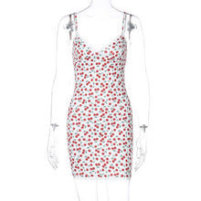 Load image into Gallery viewer, 2021 Summer Autumn Sexy Floral Print Beach Strap Bodycon Dress Boho Elegant Women Sundress Corset Party Ladies Dresses Gothic
