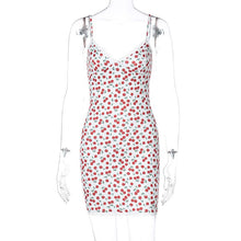 Load image into Gallery viewer, 2021 Summer Autumn Sexy Floral Print Beach Strap Bodycon Dress Boho Elegant Women Sundress Corset Party Ladies Dresses Gothic