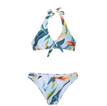 Load image into Gallery viewer, 2021 Summer Beach Bikinis Print Swimsuit Women Bandage Swim Wear Low Waist Bathing Suit Two Piece Bathers Brazilian Biquinis