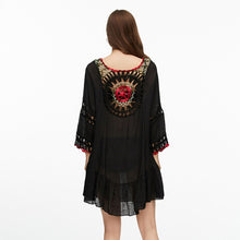 Load image into Gallery viewer, 2021 Summer Clothes Women Bikini Cover Up Floral Lace Hollow Swimsuit Coverup Bathing Suit Beachwear For The Beach Dress Hot