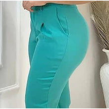 Load image into Gallery viewer, 2021 Summer Elegant Casual Two Piece Set Slim For Ladie set Solid Trouser Suits Cropped Sleeveless Tops and High Waist Pants set