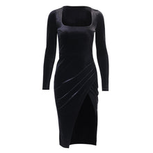 Load image into Gallery viewer, 2021 Summer Fashion Sexy Slim Women Party Black Vintage Boho Dresses Casual Long Dress Elegant Women&#39;s Ladies Gothic Harajuku