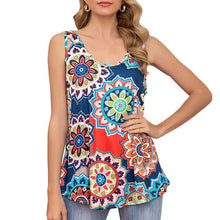 Load image into Gallery viewer, 2021 Summer Fashion Women Tank Tops  Floral Print Vest Bohemia Pastoral idyllic Tops Mujer Casual Camisole Tank Top Female
