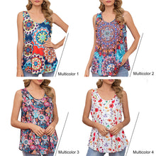 Load image into Gallery viewer, 2021 Summer Fashion Women Tank Tops  Floral Print Vest Bohemia Pastoral idyllic Tops Mujer Casual Camisole Tank Top Female