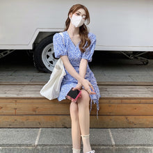Load image into Gallery viewer, 2021 Summer Flower Elegant Dress Women Beach Outing Bodycon Boho Fairy Casual Dress Female Party Design Korean Sweet Sundress