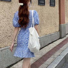 Load image into Gallery viewer, 2021 Summer Flower Elegant Dress Women Beach Outing Bodycon Boho Fairy Casual Dress Female Party Design Korean Sweet Sundress