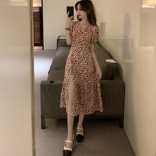 Load image into Gallery viewer, 2021 Summer Flower Sweet Dress Women Party Sexy Bodycon Elegant Split Boho Dress Female Beach Outing High Waist Casual Sundress