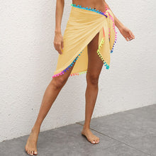 Load image into Gallery viewer, 2021 Summer New Fashion Contrast Color Stitching Irregular Beach Strappy Skirt