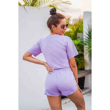 Load image into Gallery viewer, 2021 Summer New Fashion T-Shirt + Casual Sports Shorts Two-Piece Suit Women