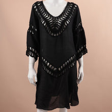 Load image into Gallery viewer, 2021 Summer New Handmade Crochet Flower Net Shirt Hollow Women&#39;s Dress Loose And Thin Air Conditioning Blouse Skirt