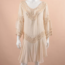 Load image into Gallery viewer, 2021 Summer New Handmade Crochet Flower Net Shirt Hollow Women&#39;s Dress Loose And Thin Air Conditioning Blouse Skirt