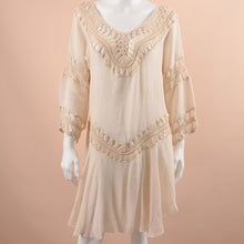 Load image into Gallery viewer, 2021 Summer New Handmade Crochet Flower Net Shirt Hollow Women&#39;s Dress Loose And Thin Air Conditioning Blouse Skirt