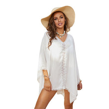 Load image into Gallery viewer, 2021  Summer New Loose Sexy Lace Beach Bikini Blouse Sunscreen Clothing