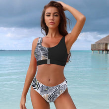 Load image into Gallery viewer, 2021 Summer New Style  Bikini Women&#39;s Zipper Split Swimsuit Beach Sexy Suit