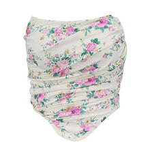 Load image into Gallery viewer, 2021 Summer New Style Women&#39;s Sexy Fashionable Small Floral Off Shoulder Corset Vest Short Upper Outer For Ladies