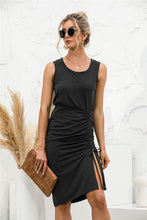 Load image into Gallery viewer, 2021 Summer New Women&#39;s Fahion Casual Solid Spaghetti Straps Sleeveless O Neck Empire Package Hip Knee Lenght Dress Slim Ladies