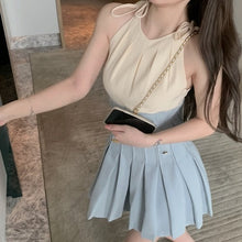 Load image into Gallery viewer, 2021 Summer Patchwork Elegant Dress Women Beach Outing High Waist Casual Sweet Dress Female Chic Party Mini Cute Korean Clothes