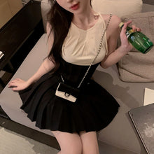 Load image into Gallery viewer, 2021 Summer Patchwork Elegant Dress Women Beach Outing High Waist Casual Sweet Dress Female Chic Party Mini Cute Korean Clothes