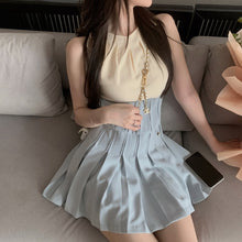 Load image into Gallery viewer, 2021 Summer Patchwork Elegant Dress Women Beach Outing High Waist Casual Sweet Dress Female Chic Party Mini Cute Korean Clothes