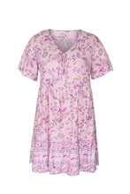 Load image into Gallery viewer, 2021 Summer Plus Size Women&#39;s Dress Short-Sleeved Bohemian Printed V-Neck Beach Dress Ladies Retro Casual Holiday Dress 4XL