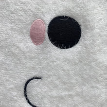 Load image into Gallery viewer, 2021 Summer Short Sleeve Short Crop Top Slim Round Neck Furry Kawaii Smiling Face White Top Fashion Casual Expression Clothes