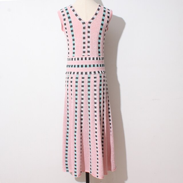 2021 Summer Sweater Dress Fashion Streetwear sleeveless Knit Dress slim Knit Dress vestidos de verano robe femme sukienka