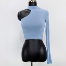 Load image into Gallery viewer, 2021 Summer T Shirt Women Elasticity T-Shirt Woman Clothes Tops Slim Tshirt Female Long Sleeve Crop Top Womens Sexy Canale Y2k