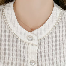 Load image into Gallery viewer, 2021 Summer Two Piece Set Women Skirt Ensembles Femme Beading Small Fragrant Top High Waist Slim Skirts Suits Conjuntos De Mujer