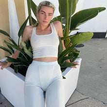 Load image into Gallery viewer, 2021 Summer Woman Sweat Suit Elastic Vest Sexy Leggings Slim Fit Lady Sports Yoga Set Pants