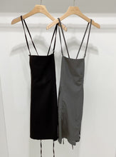 Load image into Gallery viewer, 2021 Summer Women Dress Sets Korea White Puff Sleeve Turn Down Collar Blouse And Sexy Backless Sling Mini Dress Suits Vestidos