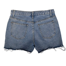 Load image into Gallery viewer, 2021 Summer Women Fringed Jeans High Waist Fashion Streetwear Ripped Hole Straight Ladies Mini Denim Shorts Feminino