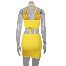 Load image into Gallery viewer, 2021 Summer Women&#39;s Hot Style Net Red Fashion Casual Knit Two-Piece Dress