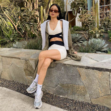 Load image into Gallery viewer, 2021 Summer Women&#39;s Suit Vest Shorts Stretch Girl Pants Tight-Fitting Casual Lady Sweat Set Sexy