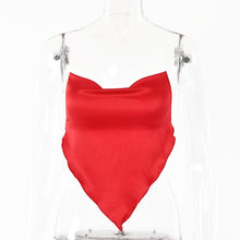 Load image into Gallery viewer, 2021 Summertime New Style Vest Solid Color Women&#39;s Sexy Inverted Triangle Open Back Belly Band Tank Top For Ladies Fashion