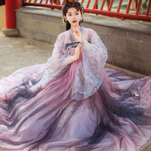 Load image into Gallery viewer, 2021 Traditional Women Flower Hanfu Dress Ancient Chinese Costume Beautiful Dance Hanfu Originale Princess Tang Dynasty Robe