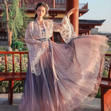 Load image into Gallery viewer, 2021 Traditional Women Flower Hanfu Dress Ancient Chinese Costume Beautiful Dance Hanfu Originale Princess Tang Dynasty Robe