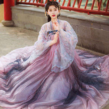 Load image into Gallery viewer, 2021 Traditional Women Flower Hanfu Dress Ancient Chinese Costume Beautiful Dance Hanfu Originale Princess Tang Dynasty Robe