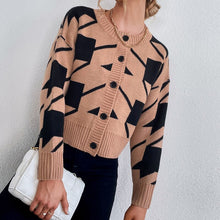 Load image into Gallery viewer, 2021 V-neck Knitted Cardigan Women Long Sleeve Female Sweater Coat Fashion Autumn Sweet Ladies Cardigans