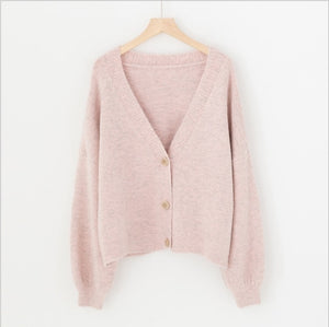 2021 Winter Women Cardigans Cashmere Sweater Knitted Jacket Girls Korean Chic Tops Woman's Sweaters jersey knit Cardigans