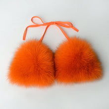 Load image into Gallery viewer, 2021 Woman Sexy Bikini Swimsuit 2 piece Set Summer Fur Swimwear Bikini Set Adjustable Bra Cute Girls Beach Bikini Bathing Suits