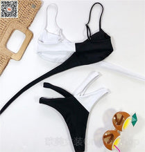 Load image into Gallery viewer, 2021 new  Sexy Women High Waist Bikini Swimsuit Swimwear Female Bandeau Thong Brazilian Biquini Bikini Set Bathing Suit Bather