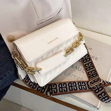 Load image into Gallery viewer, 2021 new fashion chain hand-held wide shoulder strap rhombus single shoulder messenger bag