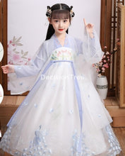 Load image into Gallery viewer, 2021 traditional girl dress kid hanfu clothing cosplay party dresses dance children ancient chinese tang dynasty costumes dress