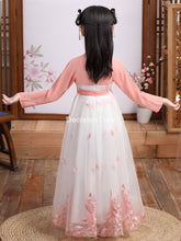 Load image into Gallery viewer, 2021 traditional girl dress kid hanfu clothing cosplay party dresses dance children ancient chinese tang dynasty costumes dress
