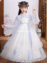Load image into Gallery viewer, 2021 traditional girl dress kid hanfu clothing cosplay party dresses dance children ancient chinese tang dynasty costumes dress
