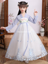 Load image into Gallery viewer, 2021 traditional girl dress kid hanfu clothing cosplay party dresses dance children ancient chinese tang dynasty costumes dress