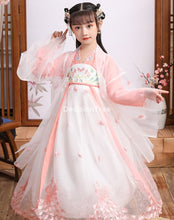 Load image into Gallery viewer, 2021 traditional girl dress kid hanfu clothing cosplay party dresses dance children ancient chinese tang dynasty costumes dress