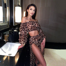 Load image into Gallery viewer, 2021Bikini Set Long Sleeve Beach dress Cover Up Swimsuit Two Piece Swimwear Women&#39;s Tube Top Bathingsuit Bandeau banadores mujer