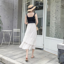 Load image into Gallery viewer, 2021Summer New Elastic High Waist Slim Simple Floral Chiffon Long Skirt Casual Women Irregular Fishtail Cake Skirt Free Shipping