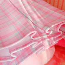 Load image into Gallery viewer, 2022 Cosplay Plaid Mini Skirt Women Schoolgirl Lolita High Waist Heart Cute Pleated Short Skirts Pink Spring Kawaii Clothes